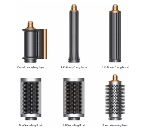 Фен-стайлер Dyson Airwrap complete long HS05, bright nickel/bright copper