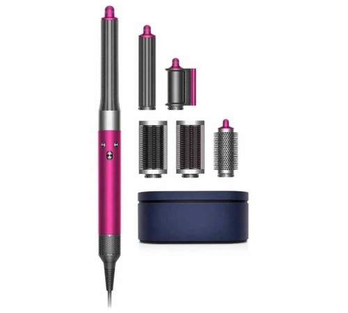 Фен-стайлер Dyson Airwrap Complete Long HS05, фуксия/яркий никель