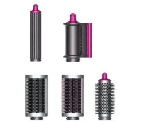 Фен-стайлер Dyson Airwrap Complete Long HS05, фуксия/яркий никель