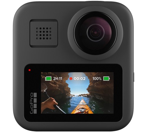 Экшн-камера GoPro MAX (CHDHZ-201-RW/CHDHZ-202-RX), 16.6МП, 4992x2496, черный