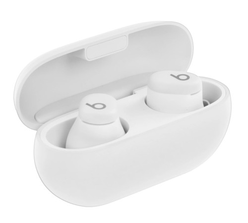 Беспроводные наушники Beats Solo Buds в сером цвете — стильный выбор для меломанов.