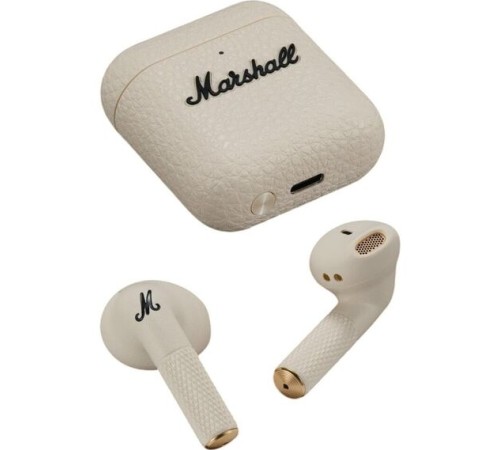 Беспроводные наушники Marshall Minor IV в кремовом цвете — улучшенный звук и стиль