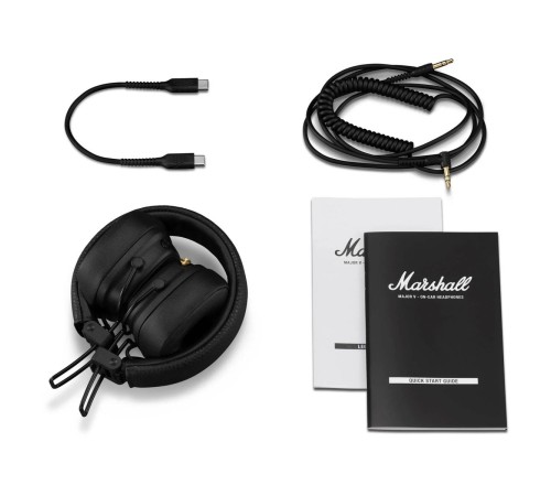 Беспроводные наушники Marshall Major V чёрного цвета — погрузись в звук