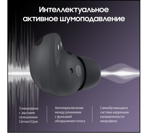 Беспроводные наушники Samsung Galaxy Buds2 Pro в графитовом цвете