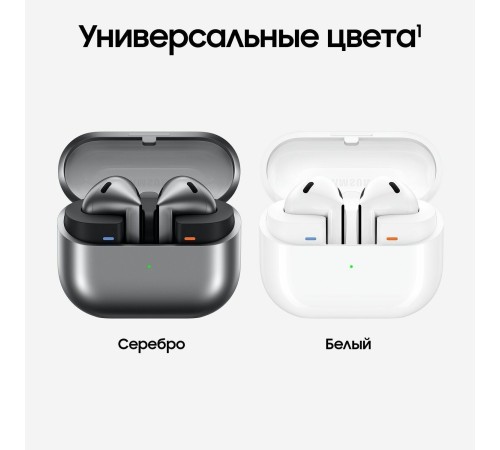 Беспроводные наушники Samsung Galaxy Buds 3 белого цвета — стильный выбор для музыки и звонков.