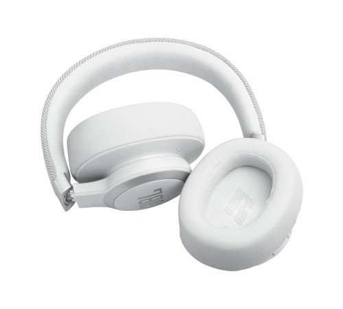 Беспроводные наушники JBL Live 770NC белого цвета — комфорт и качество звука в каждом треке.