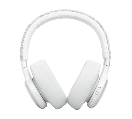 Беспроводные наушники JBL Live 770NC белого цвета — комфорт и качество звука в каждом треке.
