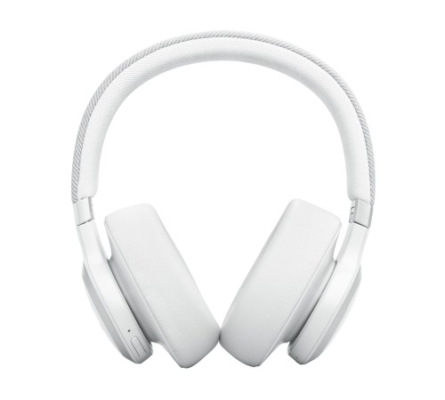 Беспроводные наушники JBL Live 770NC белого цвета — комфорт и качество звука в каждом треке.