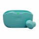 Беспроводные наушники JBL Wave Buds 2 синего цвета — стильный выбор для музыки и звонков.