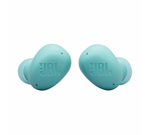 Беспроводные наушники JBL Wave Buds 2 синего цвета — стильный выбор для музыки и звонков.