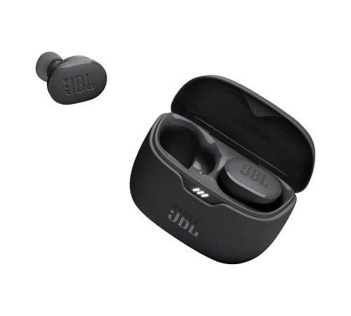 Беспроводные наушники JBL Tune Buds в чёрном цвете: качественный звук в каждом движении.