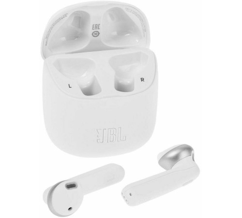 Беспроводные наушники JBL Tune 225 TWS белого цвета — стильный выбор для музыки на ходу.