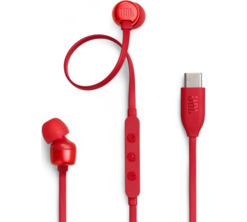 Проводные наушники JBL Tune 310C (JBLT310CRED), красный