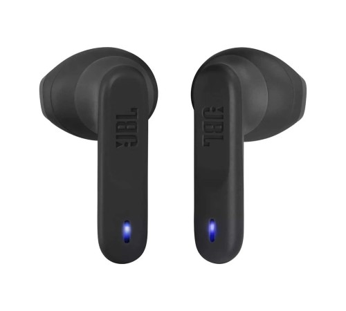 Беспроводные наушники JBL Wave Flex чёрного цвета — стильный выбор для музыки.