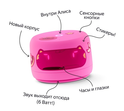 Умная колонка Яндекс Станция Лайт 2 в розовом цвете: ваш идеальный музыкальный помощник.