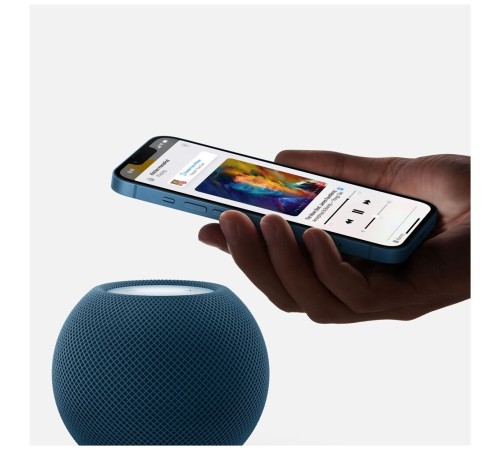 Умная колонка Apple HomePod mini в синем цвете: ваш идеальный музыкальный спутник.