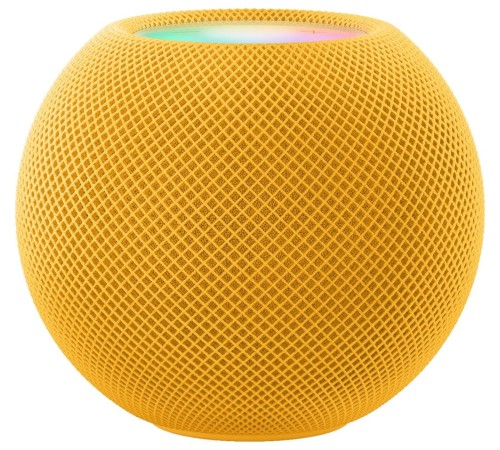 Желтая умная колонка Apple HomePod mini