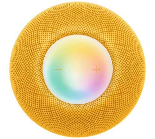 Желтая умная колонка Apple HomePod mini