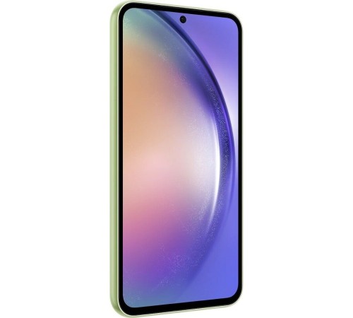 Смартфон Samsung Galaxy A54 5G 8/128 ГБ в ярком лаймовом цвете с поддержкой двух nano SIM