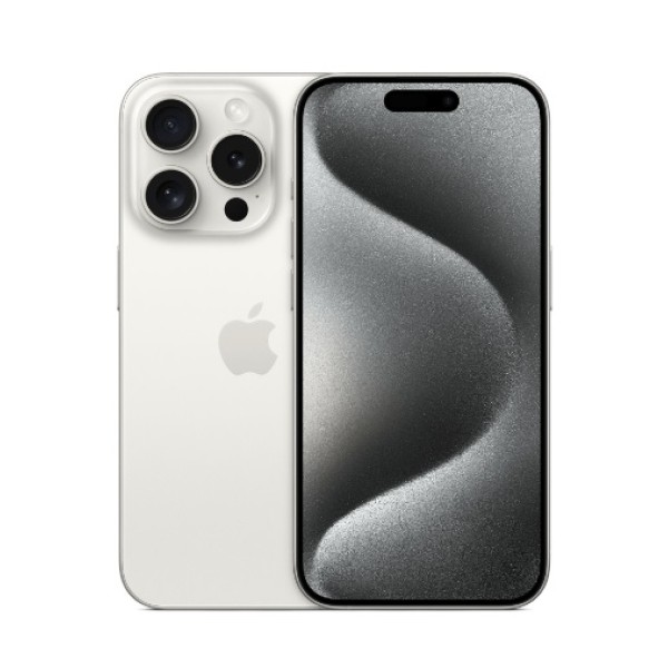 Смартфон Apple iPhone 15 Pro 128GB, Dual: nano SIM + eSIM, White Titanium