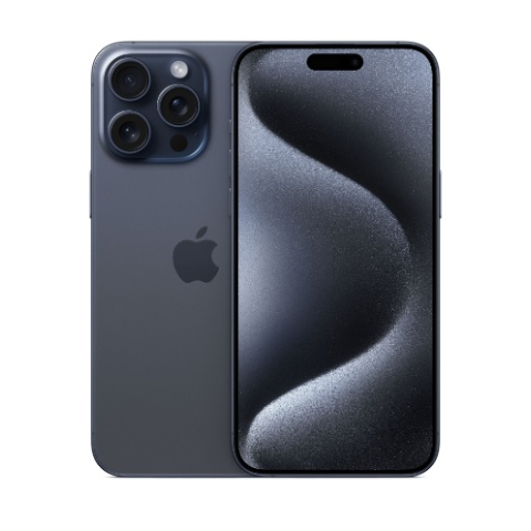 Смартфон Apple iPhone 15 Pro Max 256GB, Dual: nano SIM + eSIM, Blue Titanium
