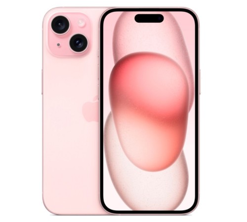 Розовый смартфон Apple iPhone 15 256ГБ с поддержкой Dual SIM (nano SIM + eSIM)