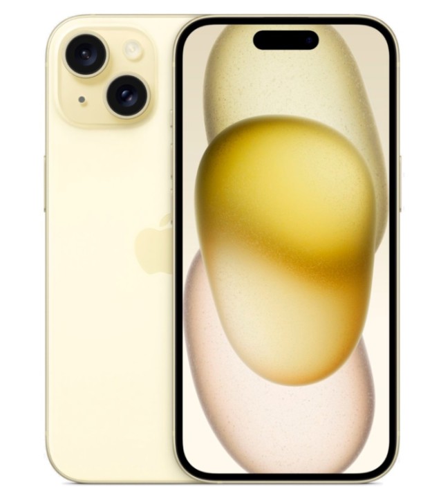 Смартфон Apple iPhone 15 256ГБ, Dual eSIM, желтый