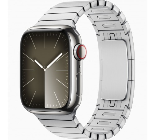 Apple Watch Series 8 41 мм в корпусе из нержавеющей стали серебристого цвета с браслетом-цепочкой