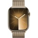 Apple Watch Series 9 45mm Gold Stainless Steel with Milanese Loop