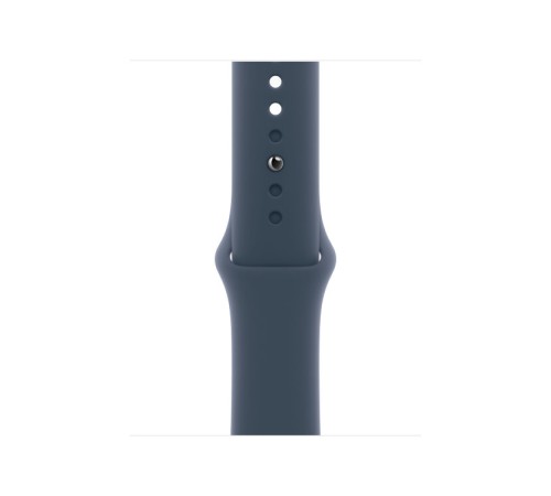 Apple Watch S9 41mm Silver Stainless Steel Case with Sport Band Storm Blue S/M