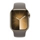 Apple Watch Series 9 41mm Gold Stainless Steel Case with Sport Band Clay S/M