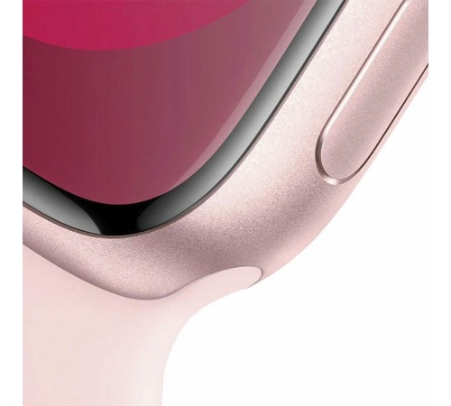 Роскошные Apple Watch S9 41 мм, розовые алюминиевые, размер S/M