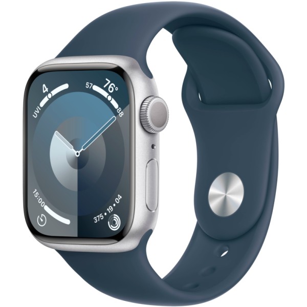 Apple Watch S9 41mm Silver Aluminium/White M/L