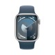 Новые Apple Watch S9 41 мм, серебристый алюминий, белый, размер M/L