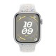 Apple Watch S9 41 мм в белом цвете Pure Platinum Nike, размер S/M