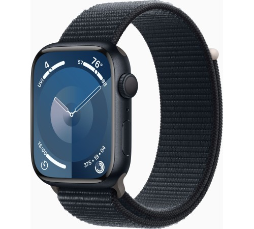 Apple Watch S9 45 мм Midnight Aluminium M/L: стиль и функциональность в одном устройстве