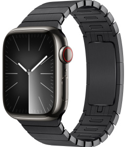 Apple Watch Series 9 45mm Graphite Steel Case with Space Black Link Bracelet