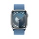 Новые Apple Watch S9 41 мм с серебристым алюминиевым корпусом и спортивным ремешком