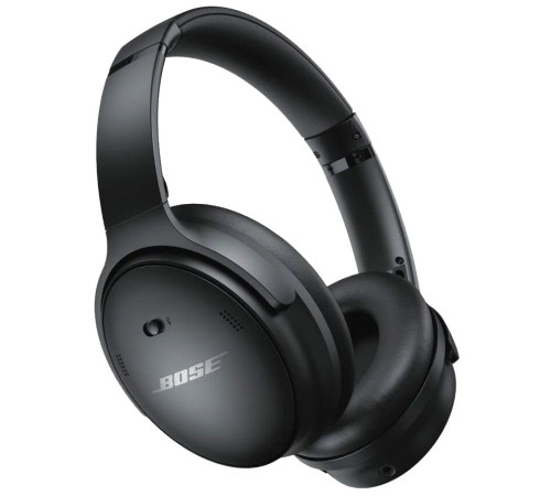 Беспроводные наушники Bose QuietComfort 45 с mini jack 3.5 mm, цвет чёрный — ваш выбор для комфортного прослушивания.
