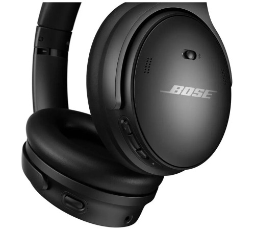 Беспроводные наушники Bose QuietComfort 45 с mini jack 3.5 mm, цвет чёрный — ваш выбор для комфортного прослушивания.