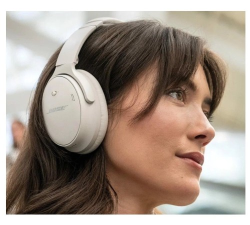 Беспроводные наушники Bose QuietComfort 45 с mini jack 3.5 mm в белом цвете