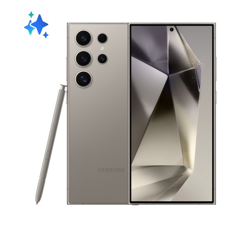 Смартфон Samsung Galaxy S24 Ultra 12/256 ГБ в цвете Titanium Gray — мощный выбор для ценителей инноваций.