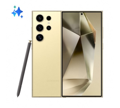 Смартфон Samsung Galaxy S24 Ultra 12/1 ТБ в ярком жёлтом цвете Titanium Yellow