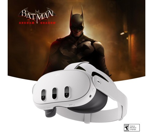 Шлем виртуальной реальности Oculus Quest 3 512 Гб с игрой Batman — погрузитесь в мир приключений!