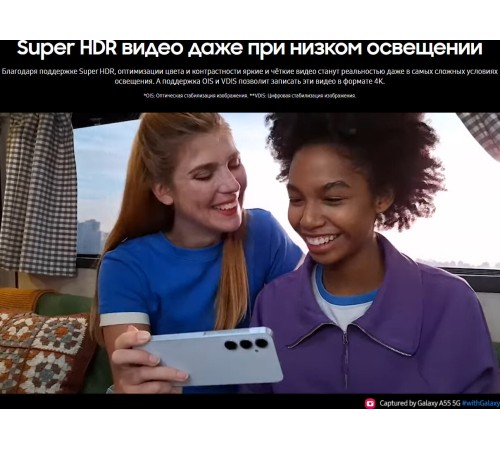 Смартфон Samsung Galaxy A55 5G 8/128 ГБ: яркий lemon и двойная сим-карта