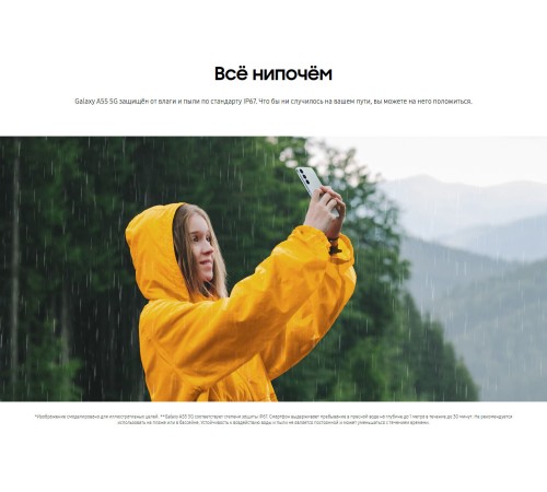 Смартфон Samsung Galaxy A55 5G 8/128 ГБ: яркий lemon и двойная сим-карта