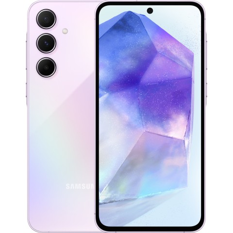 Смартфон Samsung Galaxy A55 5G 8/128 ГБ, Dual: nano SIM + eSIM, lilac