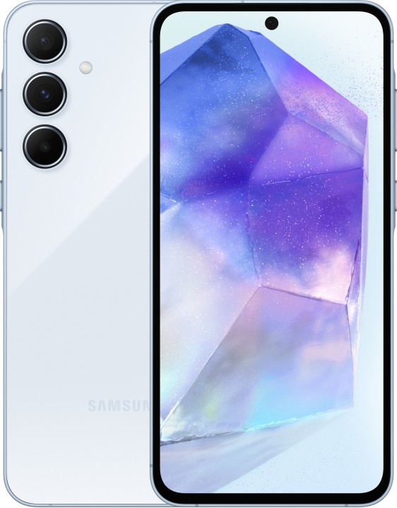 Смартфон Samsung Galaxy A55 5G 12/256 ГБ, Dual: nano SIM + eSIM, iceblue
