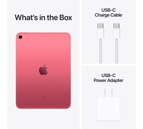 Розовый планшет Apple iPad 10.9 2022 года с Wi-Fi и Cellular, 64 ГБ