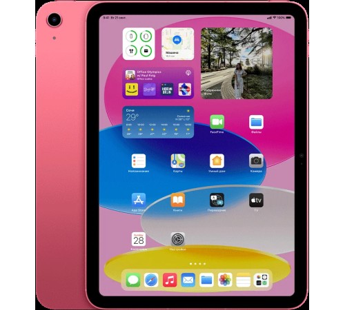 Розовый планшет Apple iPad 10.9 2022 года с Wi-Fi и Cellular, 64 ГБ